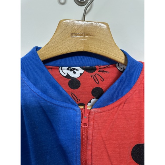 Vintage Disney Mickey Jacket Mickey & Co All Over Print Reversible Puffer Jacket - Picture 6 of 10
